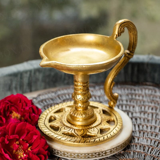 Padam Kamal Brass Oil Lamp Diya