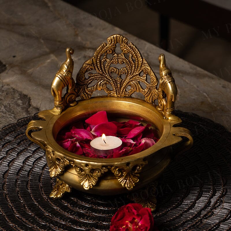 Kumudini Decorative Brass Urli