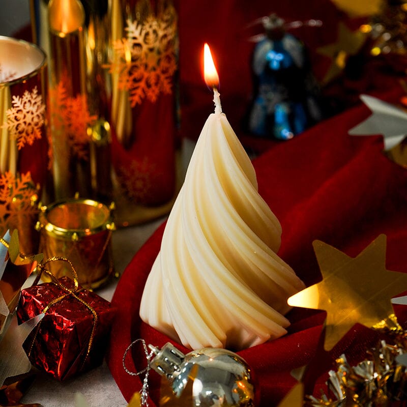 Scented Spiral Christmas Tree Candle