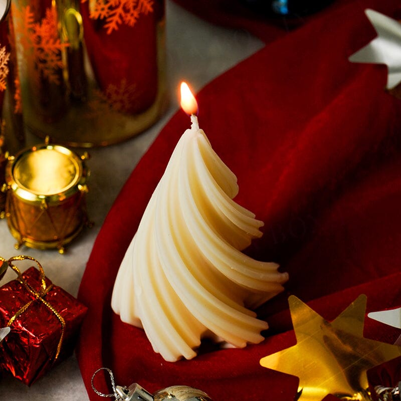Scented Spiral Christmas Tree Candle