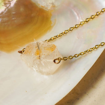 Clear Quartz Natural Crystal Necklace