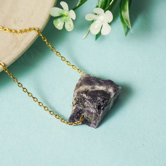 Amethyst Natural Crystal Necklace