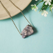 Lepidolite Natural Crystal Necklace
