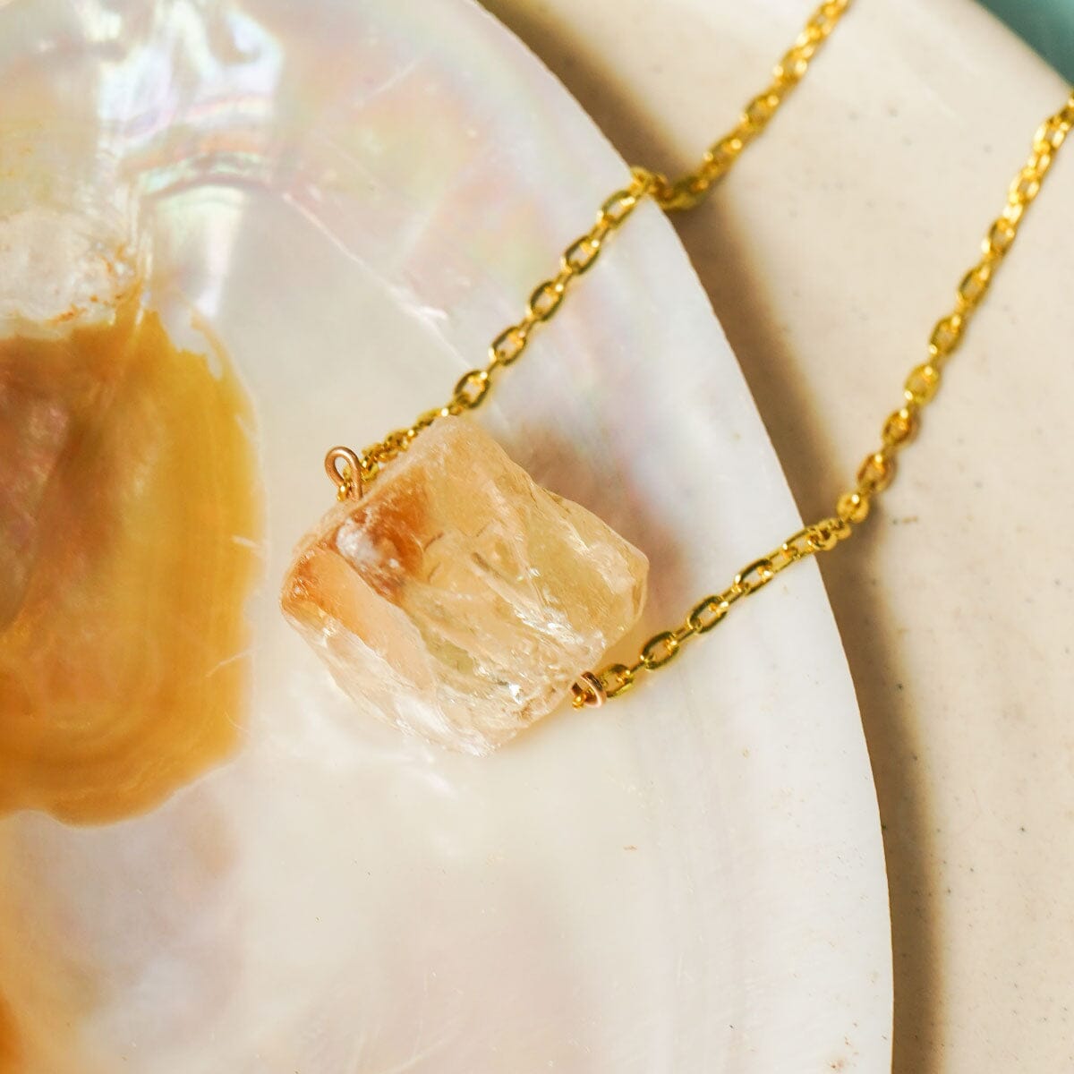 Citrine Natural Crystal Necklace