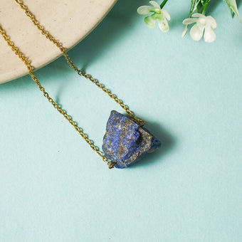 Lapis Lazuli Natural Crystal Necklace