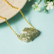 Green Jade Natural Crystal Necklace