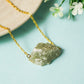 Green Jade Natural Crystal Necklace