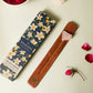 Rose Quartz Wooden Incense Stand