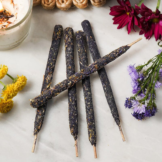 Tibetan Flowers Smudge Incense Sticks (Set of 5)