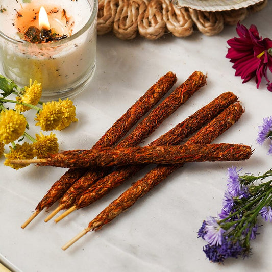 Saffron Kusum Smudge Incense Sticks (Set of 5)