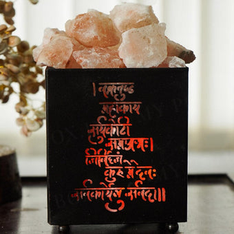 Ganehs Mantra Handcrafted Himalayan Salt Lamp