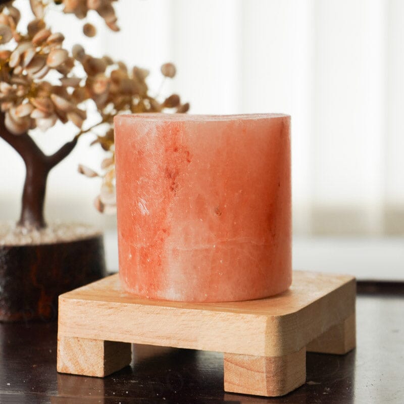 Himalayan Pink Salt Cylindrical Glow Lamp