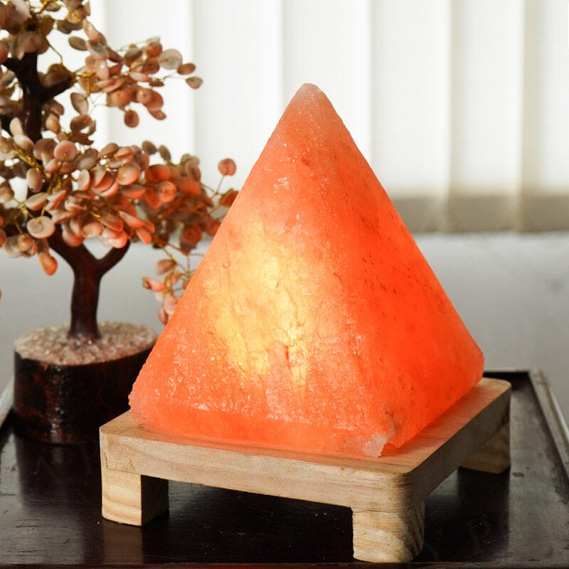 Himalayan Pink Salt Pyramid Glow Lamp