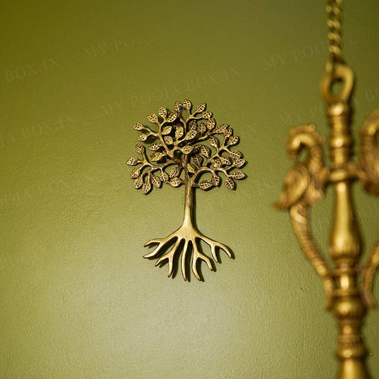 Branched Tree Brass Wall Hanging