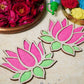 DIY Lotus Pattern Rangoli Design Stencil 6" (Set of 2)
