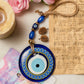 Round Glass Jute Evil Eye