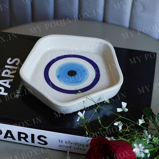 Elegant Evil Eye Dessert Plate