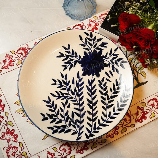 Designer Pottery Floral Plate