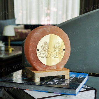 Laxmi Ganesh Handcrafted Himalayan Salt Lamp