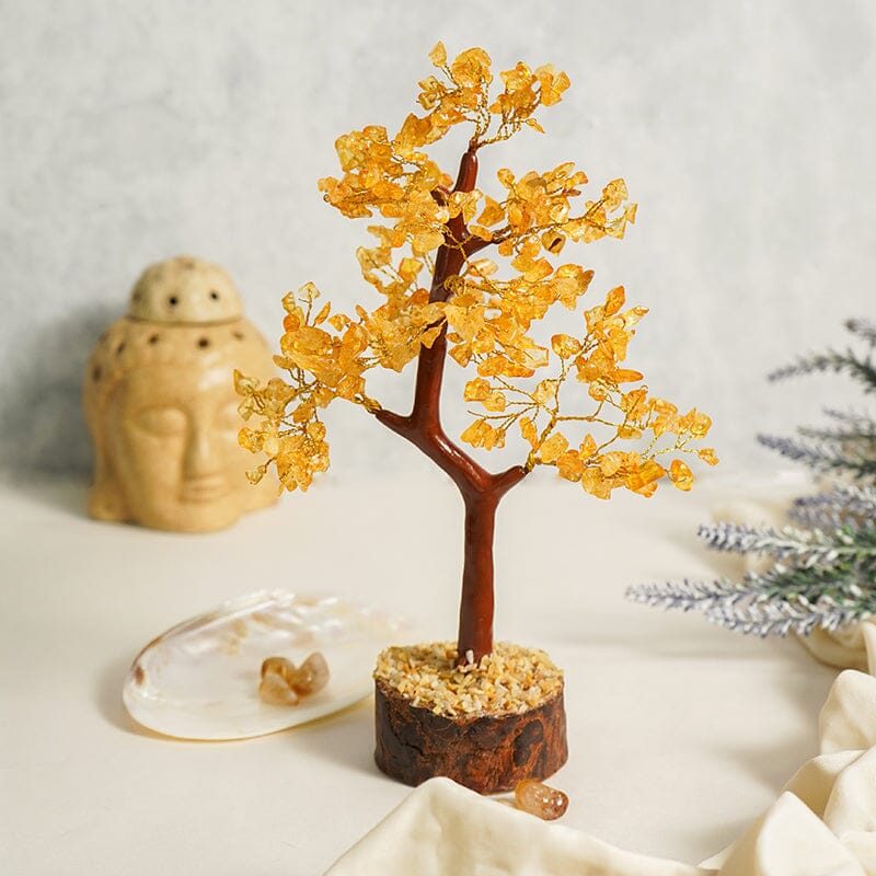 Citrine Crystal Healing Stone Tree for Health