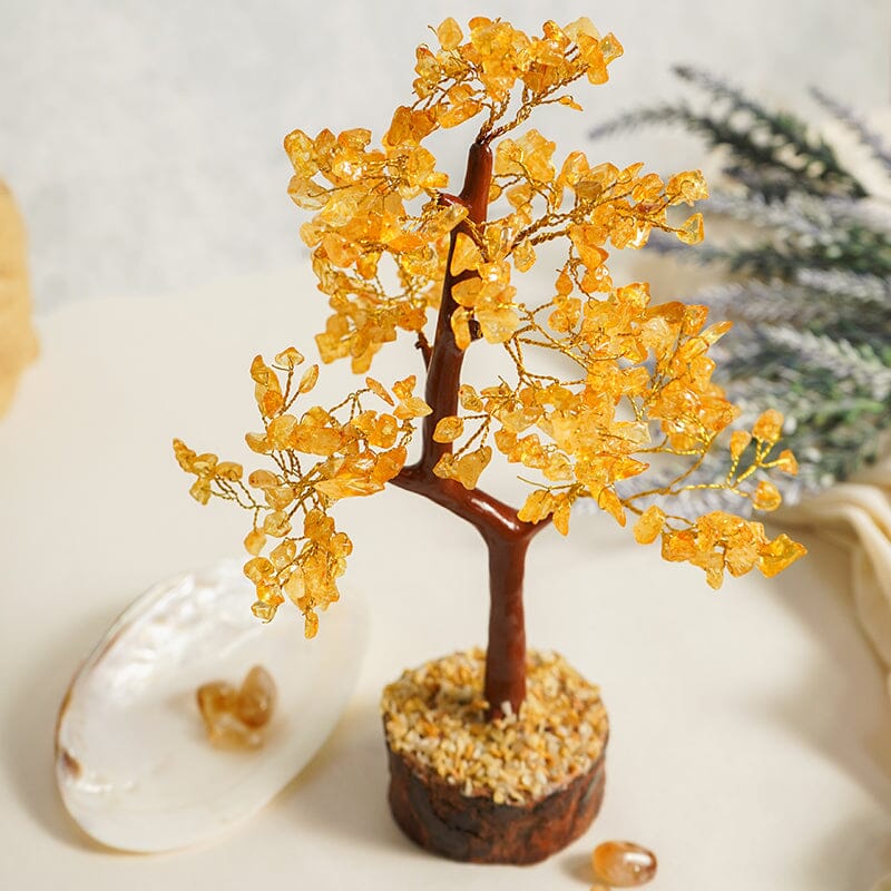 Citrine Crystal Healing Stone Tree for Health