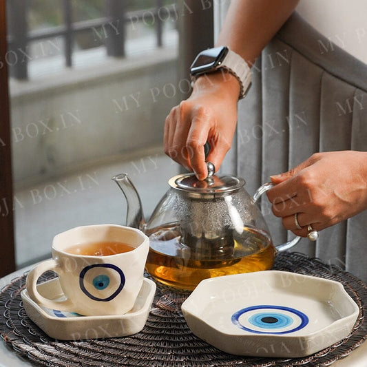 Elegant Evil Eye Dessert Plate