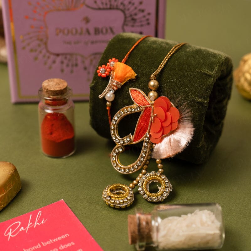 Incredible Diamond Bhaiya Bhabhi Rakhi