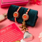 Floral Design Bhaiya Bhabhi Rakhi