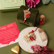 Traditional Pearl Bhaiya Bhabhi Rakhi