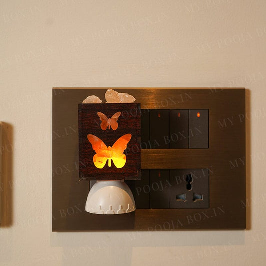 Butterfly Plug-In Himalayan Salt Lamp