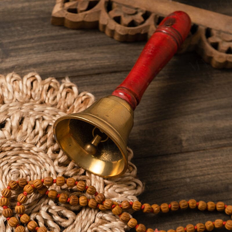 Brass & Wooden Pooja Bell