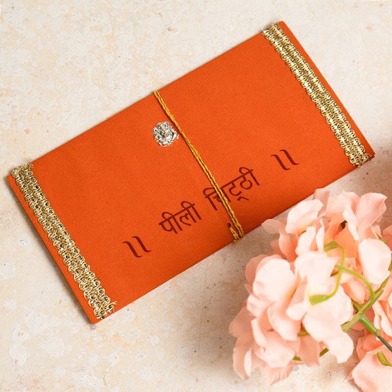 Peeli Chithi (Yellow Patrika) for Haldi Box