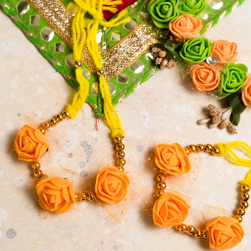 Fancy Handmade Floral Jewellery Set