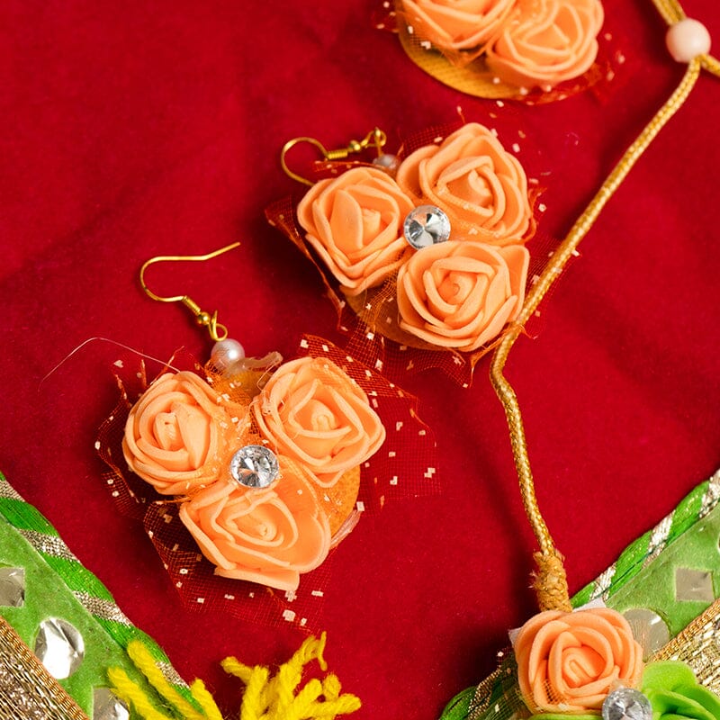 Fancy Handmade Floral Jewellery Set