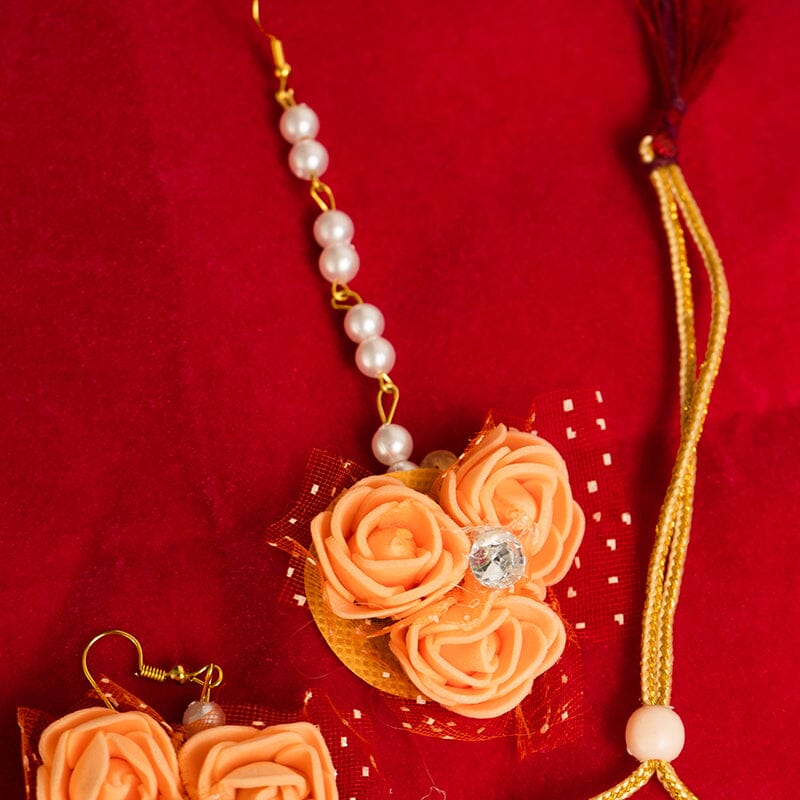 Fancy Handmade Floral Jewellery Set