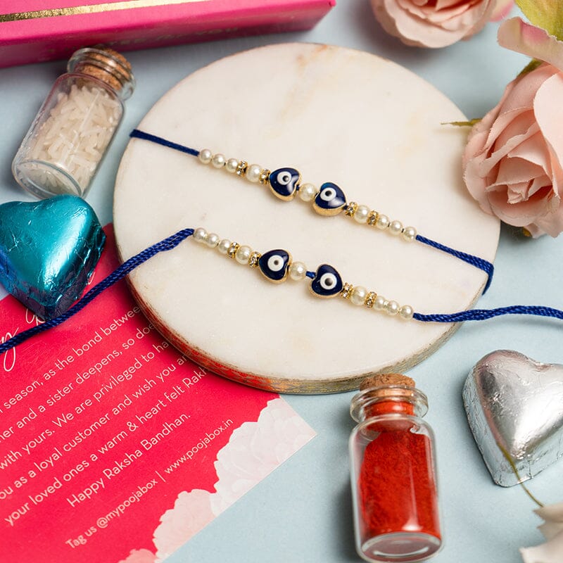 Evil Eye Pearl Rakhi