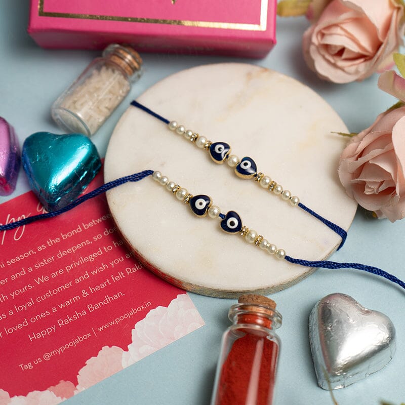 Evil Eye Pearl Rakhi