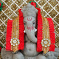 Designer Red Patka/Dupatta - 30cm