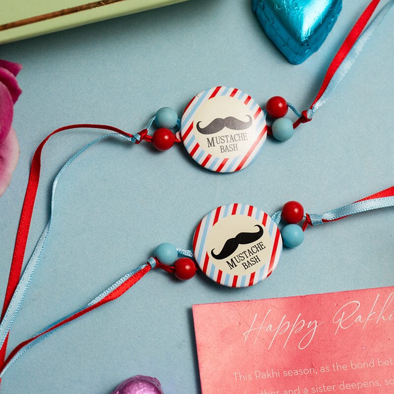 Mustache Bash Quirky Rakhi