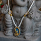 Adjustable Royal Blue and White Beaded Mala