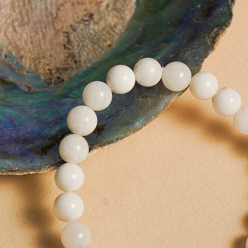 White Agate Bracelet | Stone of Balance