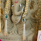 80CM Elegant Peacock Pearl Tassel Patka