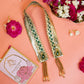 55CM Handcrafted Green Tassel Patka/Dupatta
