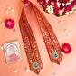 Luxury Red Peacock Stoned Patka/Dupatta - 80cm