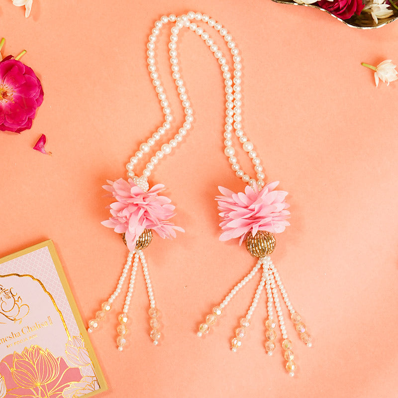 Elegant Blossom Floral Pearl Patka