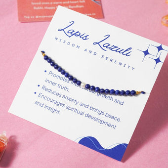 Lapis Lazuli Healing Crystal Rakhi