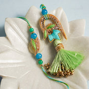 Alluring Thread Bhaiya Bhabhi Rakhi Set