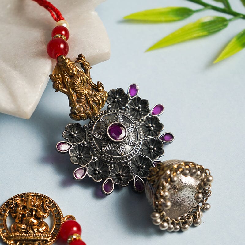 Divine Laxmi Ganesha Bhaiya Bhabhi Rakhi