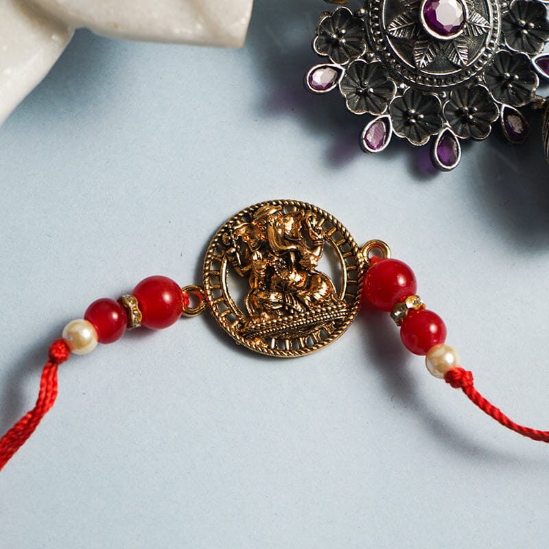Divine Laxmi Ganesha Bhaiya Bhabhi Rakhi
