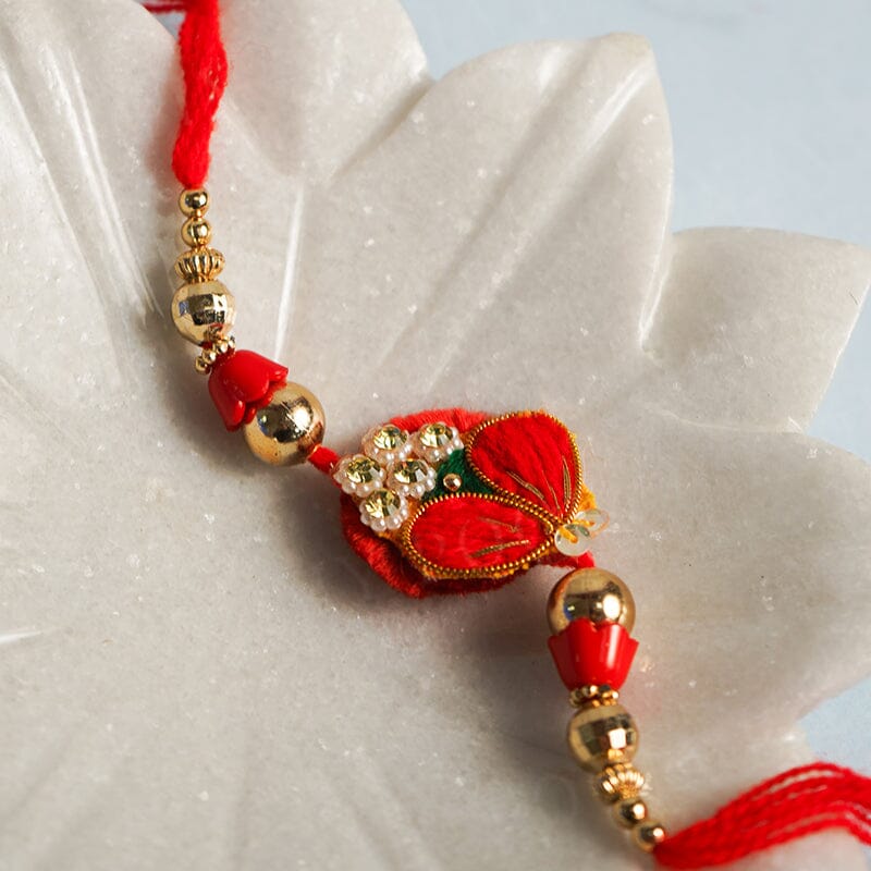 Embroidered Handcrafted Bhaiya Bhabhi Rakhi Lumba